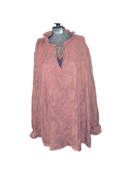 Women's BLOOMCHIC Pink Floral Blouse Plus Size 22